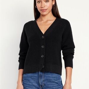 Old Navy Textured Shaker-Stitch Button-Front Cardigan Sweater
